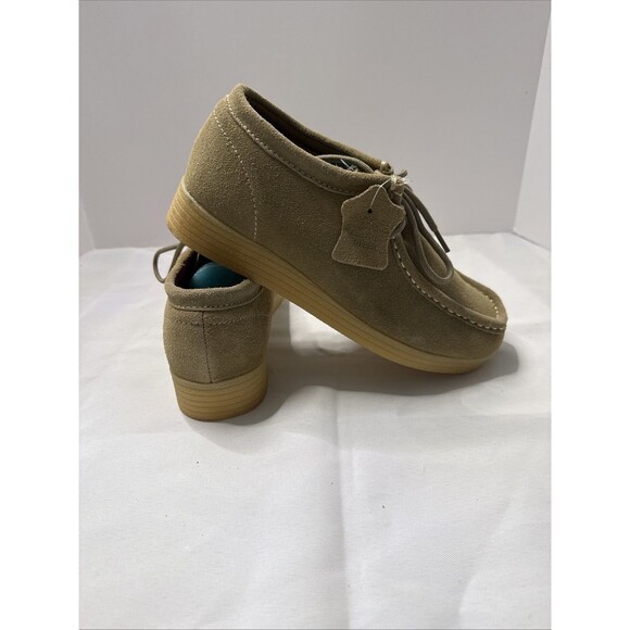 Drexlite Women’s Size 8 Tan Suede Lace Up Shoe - Picture 5 of 6